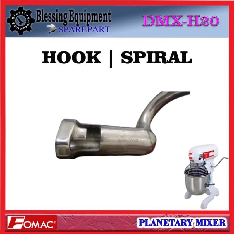 DMX-H20 SPAREPART HOOK | SPIRAL Planetary Mixer 20L FOMAC DMX H20 Hook Shape Beater | KAIT | ALAT PENGADUK BERBENTUK KAIL UNTUK MESIN PENGADUK ADONAN 20LITER DMXH20 FOMAC - Image 4