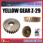 DMX-H20 SPAREPART GEAR NANAS 29 GIGI | YELLOW GEAR Z=29 Planetary Mixer 20L FOMAC DMX H20 GEAR | GEAR MATAHARI | RODA GIGI KUNING Z-29 MESIN PENGADUK ADONAN 20 LITER DMXH20 FOMAC