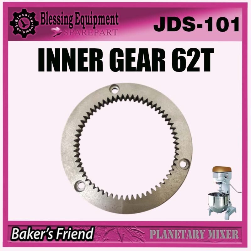JDS-101 SPAREPART RING GEAR 62T | INTERNAL GEAR Z-62 Planetary Mixer GOOD FRIENDS JDS 101 GEAR | GIGI LINGKAR | RODA PENGGERAK 62 GIGI MESIN PENGADUK ADONAN JDS101 GOOD FRIENDS