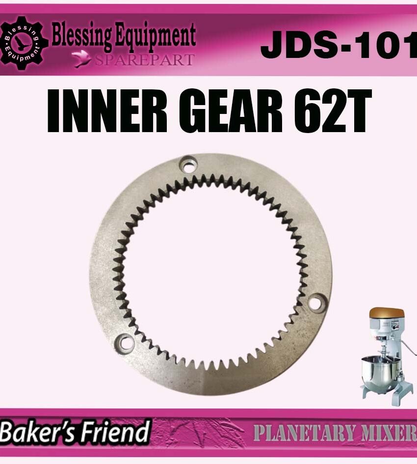JDS-101 SPAREPART RING GEAR 62T | INTERNAL GEAR Z-62 Planetary Mixer GOOD FRIENDS JDS 101 GEAR | GIGI LINGKAR | RODA PENGGERAK 62 GIGI MESIN PENGADUK ADONAN JDS101 GOOD FRIENDS