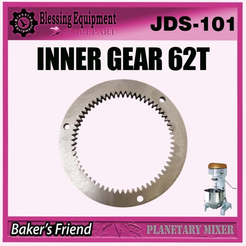 JDS-101 SPAREPART RING GEAR 62T | INTERNAL GEAR Z-62 Planetary Mixer GOOD FRIENDS JDS 101 GEAR | GIGI LINGKAR | RODA PENGGERAK 62 GIGI MESIN PENGADUK ADONAN JDS101 GOOD FRIENDS - Image 5