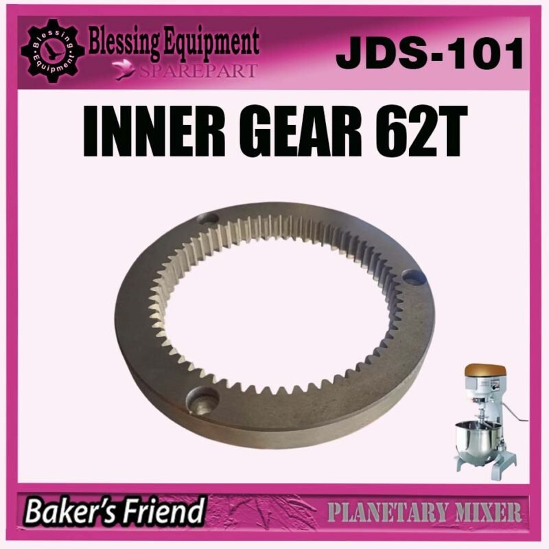 JDS-101 SPAREPART RING GEAR 62T | INTERNAL GEAR Z-62 Planetary Mixer GOOD FRIENDS JDS 101 GEAR | GIGI LINGKAR | RODA PENGGERAK 62 GIGI MESIN PENGADUK ADONAN JDS101 GOOD FRIENDS - Image 3