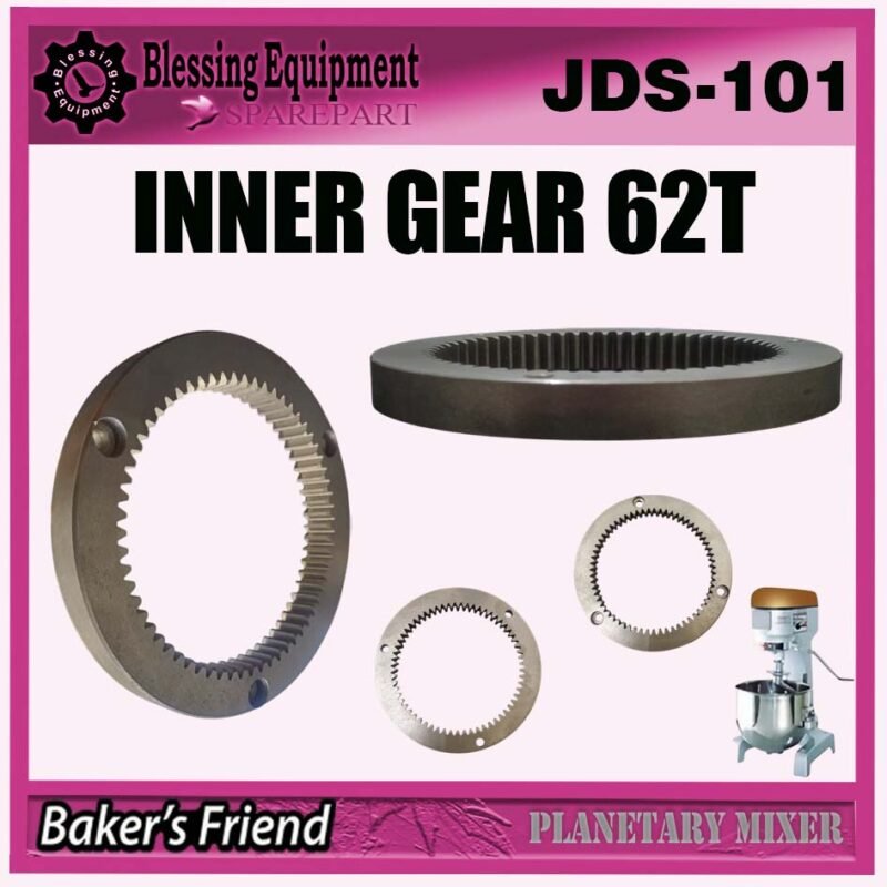 JDS-101 SPAREPART RING GEAR 62T | INTERNAL GEAR Z-62 Planetary Mixer GOOD FRIENDS JDS 101 GEAR | GIGI LINGKAR | RODA PENGGERAK 62 GIGI MESIN PENGADUK ADONAN JDS101 GOOD FRIENDS - Image 4