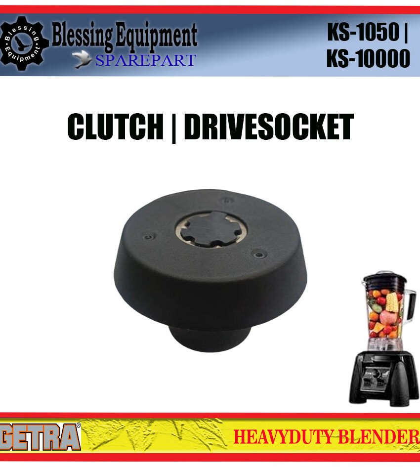 KS-10000 SPAREPART CLUTCH | DRIVESOCKET Heavyduty Blender GETRA KS 10000 KONEKTOR | KOPLING KARET-METAL BLENDER KS10000 GETRA