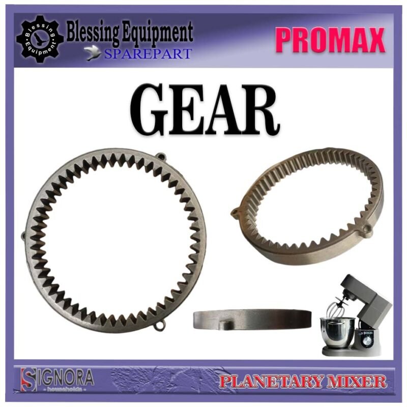 PROMAX SPAREPART RING GEAR | GEAR Planetary Mixer 6,7L SIGNORA PROMAX INTERNAL GEAR | GIGI LINGKAR DALAM UNTUK MESIN PENGADUK ADONAN 6,7 LITER PROMAX SIGNORA