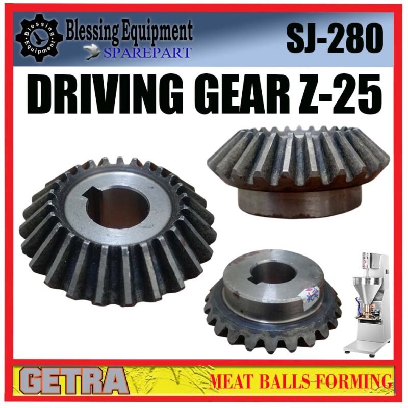 SJ-280 SPAREPART DRIVING GEAR 25T | GEAR NANAS Z-25 Meat Balls Forming GETRA SJ 280 GEAR PENGGERAK UTAMA Z=25 MESIN PENCETAK BAKSO SJ280 GETRA