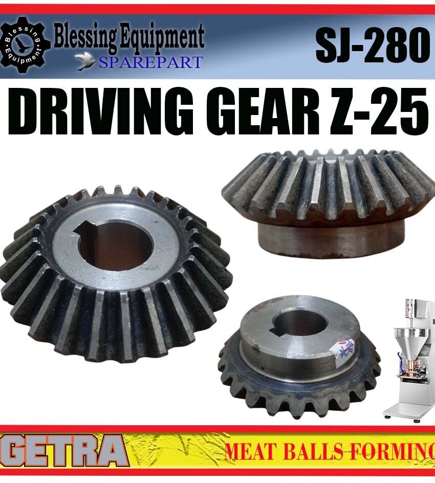 SJ-280 SPAREPART DRIVING GEAR 25T | GEAR NANAS Z-25 Meat Balls Forming GETRA SJ 280 GEAR PENGGERAK UTAMA Z=25 MESIN PENCETAK BAKSO SJ280 GETRA