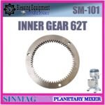 SM-101 SPAREPART INNER GEAR 62 TEETH | INTERNAL DRIVE GEAR 62T Planetary Mixer 10L SINMAG SM 101 INTERNAL GEAR Z-62 | RODA LINGKAR | RODA PENGGERAK UTAMA 62 GIGI MESIN PENGADUK ADONAN 10 LITER SM101 SINMAG