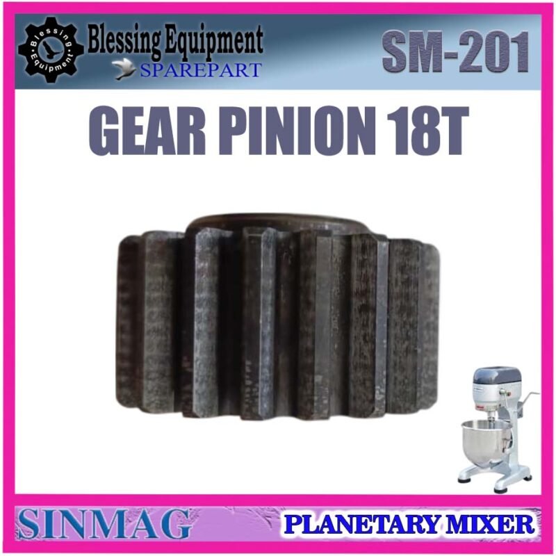 SM-201 SPAREPART GEAR PINION 18T Planetary Mixer 20L SINMAG SM 201 GEAR | RODA TRANSMISI 18 TEETH | RODA 18 GIGI MESIN PENGADUK ADONAN 20 LITER SM201 SINMAG - Image 7