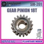SM-201 SPAREPART GEAR PINION 18T Planetary Mixer 20L SINMAG SM 201 GEAR | RODA TRANSMISI 18 TEETH | RODA 18 GIGI MESIN PENGADUK ADONAN 20 LITER SM201 SINMAG