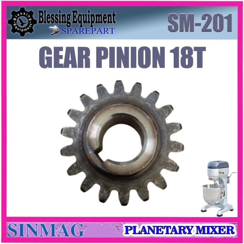 SM-201 SPAREPART GEAR PINION 18T Planetary Mixer 20L SINMAG SM 201 GEAR | RODA TRANSMISI 18 TEETH | RODA 18 GIGI MESIN PENGADUK ADONAN 20 LITER SM201 SINMAG - Image 6