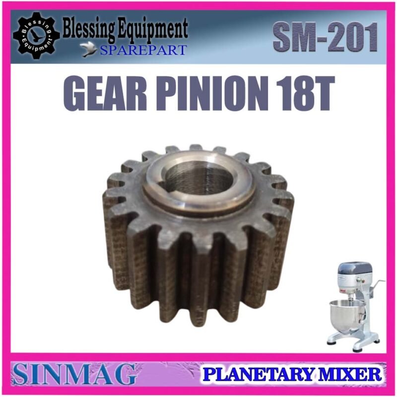 SM-201 SPAREPART GEAR PINION 18T Planetary Mixer 20L SINMAG SM 201 GEAR | RODA TRANSMISI 18 TEETH | RODA 18 GIGI MESIN PENGADUK ADONAN 20 LITER SM201 SINMAG - Image 4
