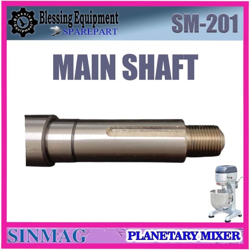 SM-201 SPAREPART MAIN SHAFT | AS UTAMA Planetary Mixer SINMAG 20L SM 201 PENGGERAK UTAMA | INTERNAL TRANSMISI MESIN PENGADUK ADONAN 20 LITER | MIXER 20 SM201 SINMAG - Image 7