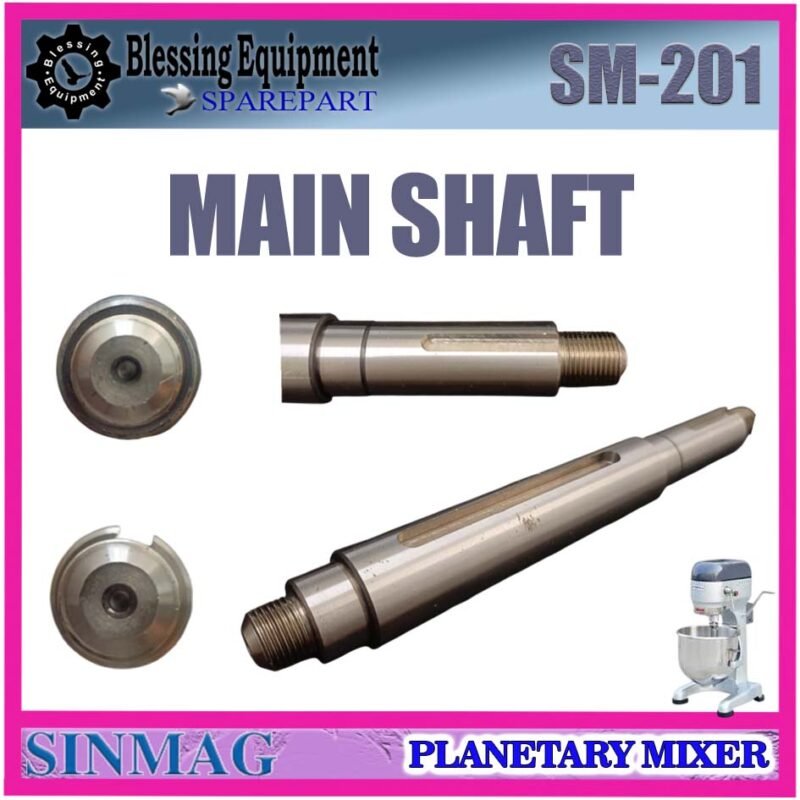 SM-201 SPAREPART MAIN SHAFT | AS UTAMA Planetary Mixer SINMAG 20L SM 201 PENGGERAK UTAMA | INTERNAL TRANSMISI MESIN PENGADUK ADONAN 20 LITER | MIXER 20 SM201 SINMAG - Image 3