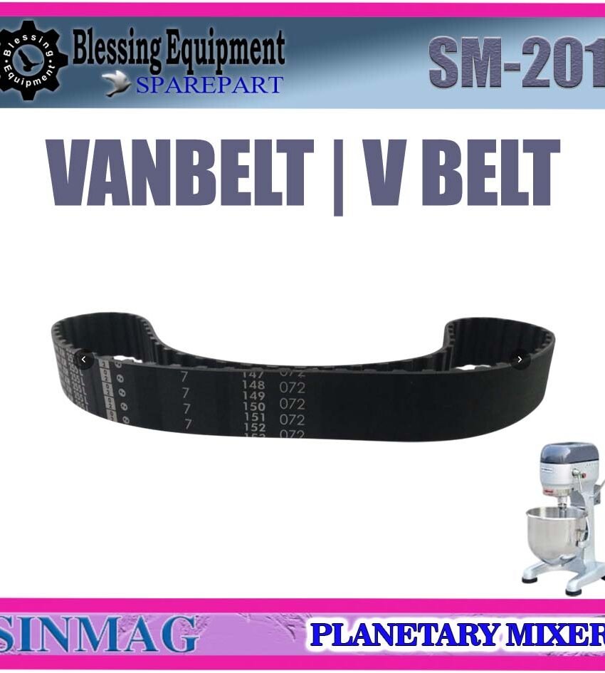 SM-201 SPAREPART VANBELT | V-BELT Planetary Mixer 20L SINMAG SM 201 TIMING BELT | BELT | SABUK PENGGERAK UNTUK MESIN PENGADUK ADONAN 20 LITER SM201 SINMAG