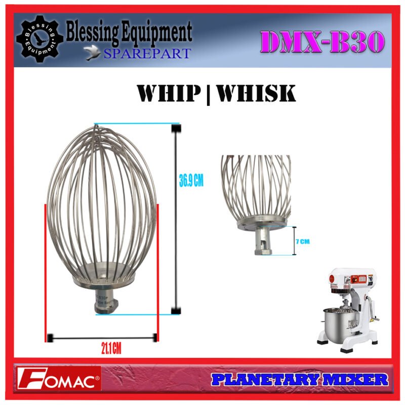 DMX-B30 SPAREPART WHIP | WHISK Planetary Mixer 30L FOMAC DMX B30 ALAT PENGADUK BERBENTUK BALON | PENGADUK KAWAT MESIN PENGADUK ADONAN 30 LITER DMXB30 FOMAC - Image 2
